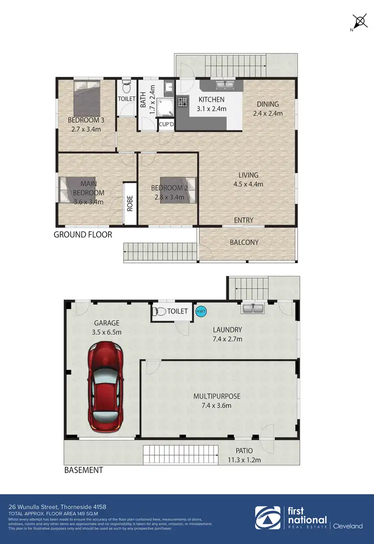 Floorplan of Homely house listing, 26 Wunulla Street, Thorneside QLD 4158