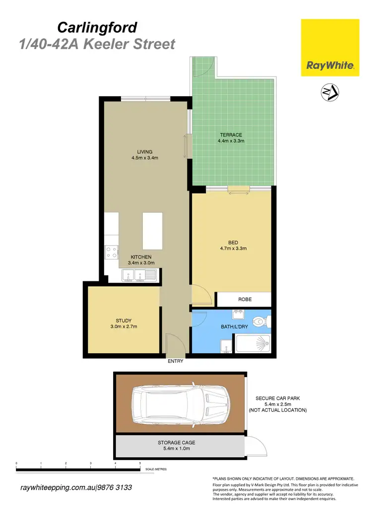 Floorplan of Homely apartment listing, 1/40-42A Keeler Street, Carlingford NSW 2118
