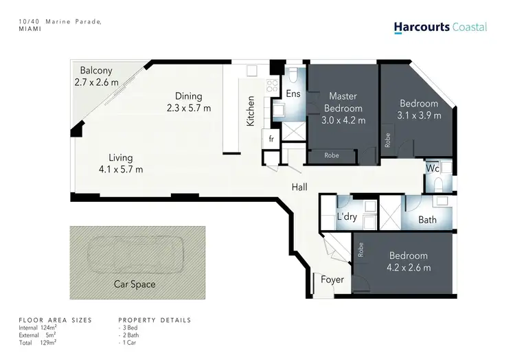Floorplan of Homely apartment listing, 10/40 Marine Parade, Miami QLD 4220