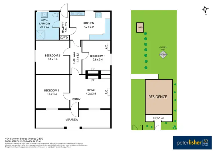 Floorplan of Homely house listing, 404 Summer Street, Orange NSW 2800