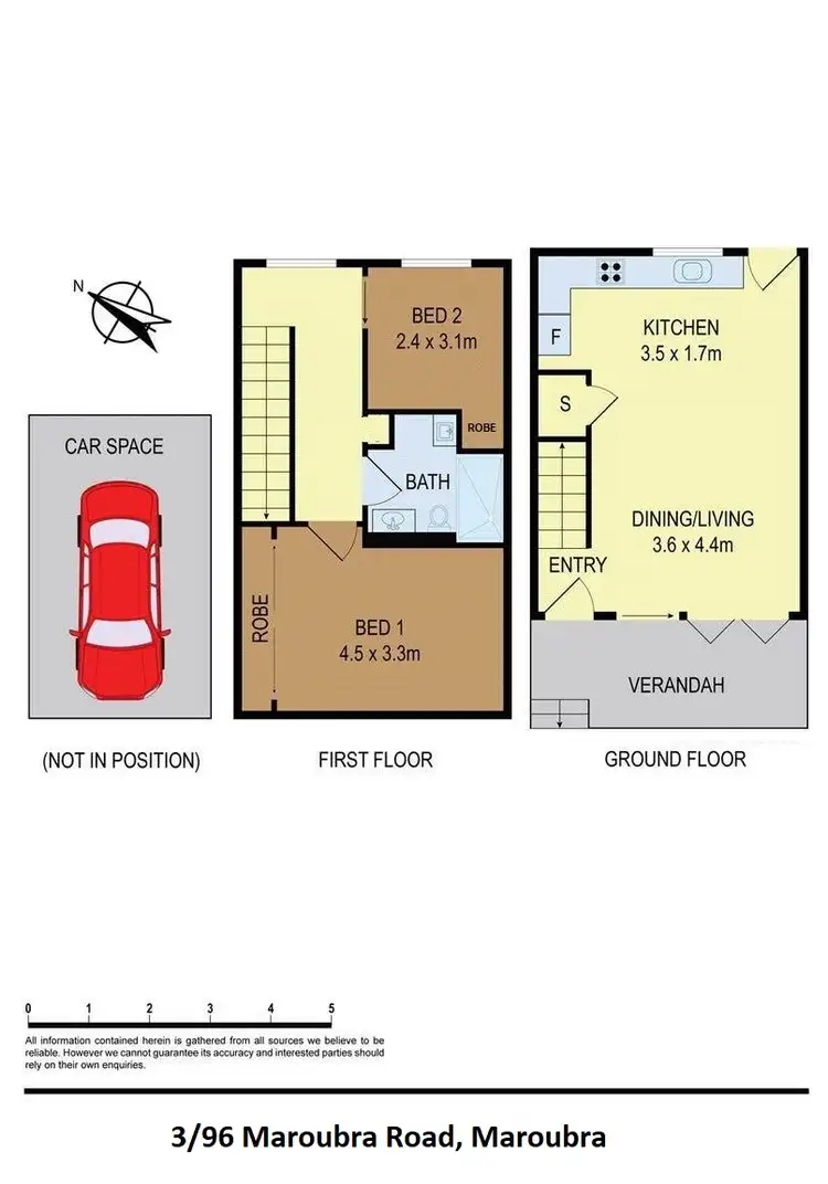 Floorplan of Homely unit listing, 3/96 Maroubra Road, Maroubra NSW 2035