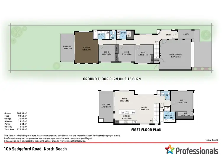 Floorplan of Homely house listing, 10B Sedgeford Road, North Beach WA 6020