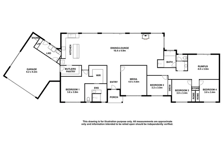 Floorplan of Homely house listing, 2 Ivy Place, Robe SA 5276
