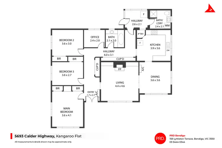 Floorplan of Homely house listing, 5693 Calder Highway, Kangaroo Flat VIC 3555