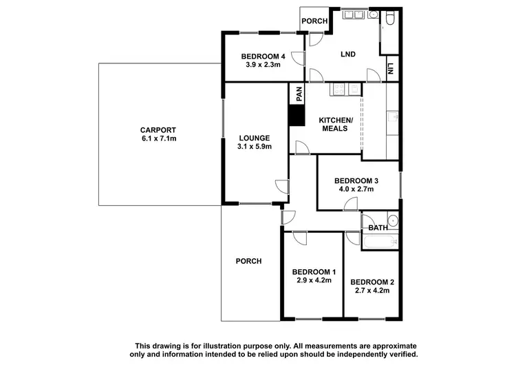 Floorplan of Homely house listing, 5 Wellington Street, Keith SA 5267