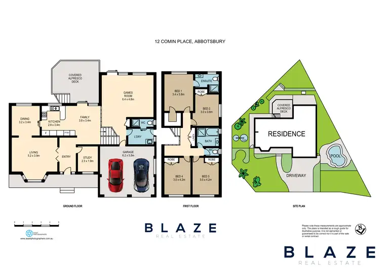 Floorplan of Homely house listing, 12 Comin Place, Abbotsbury NSW 2176