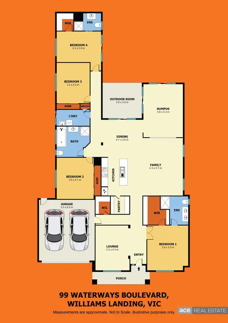 Floorplan of Homely house listing, 99 Waterways Boulevard, Williams Landing VIC 3027