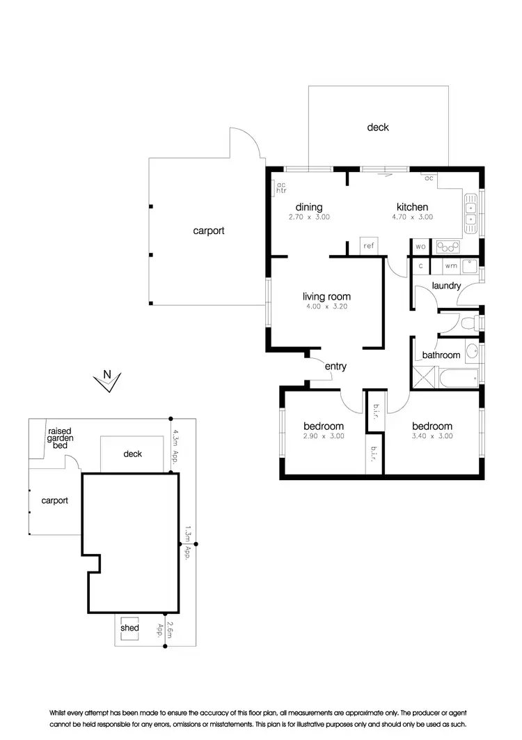 Floorplan of Homely unit listing, 2/43 Cameron Avenue, Altona Meadows VIC 3028