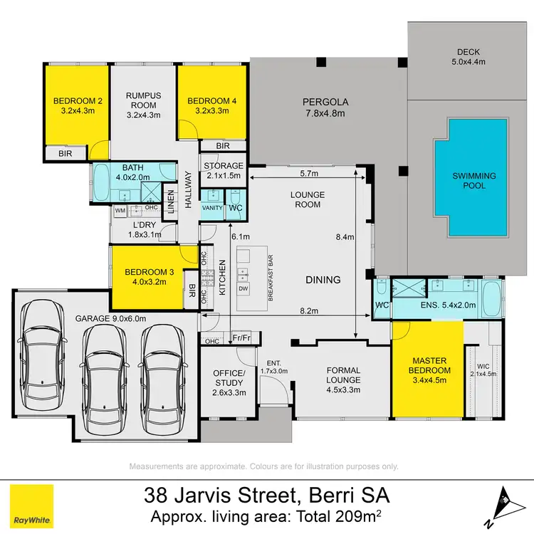 Floorplan of Homely house listing, 38 Jarvis Street, Berri SA 5343