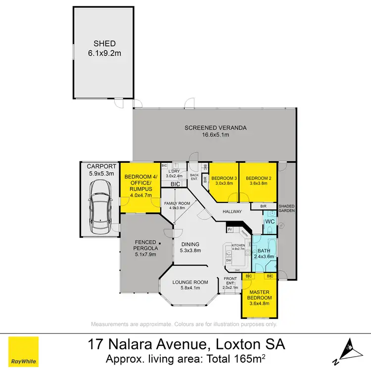 Floorplan of Homely house listing, 17 Nalara Avenue, Loxton SA 5333
