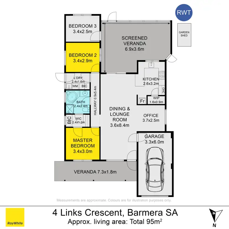 Floorplan of Homely house listing, 4 Links Crescent, Barmera SA 5345