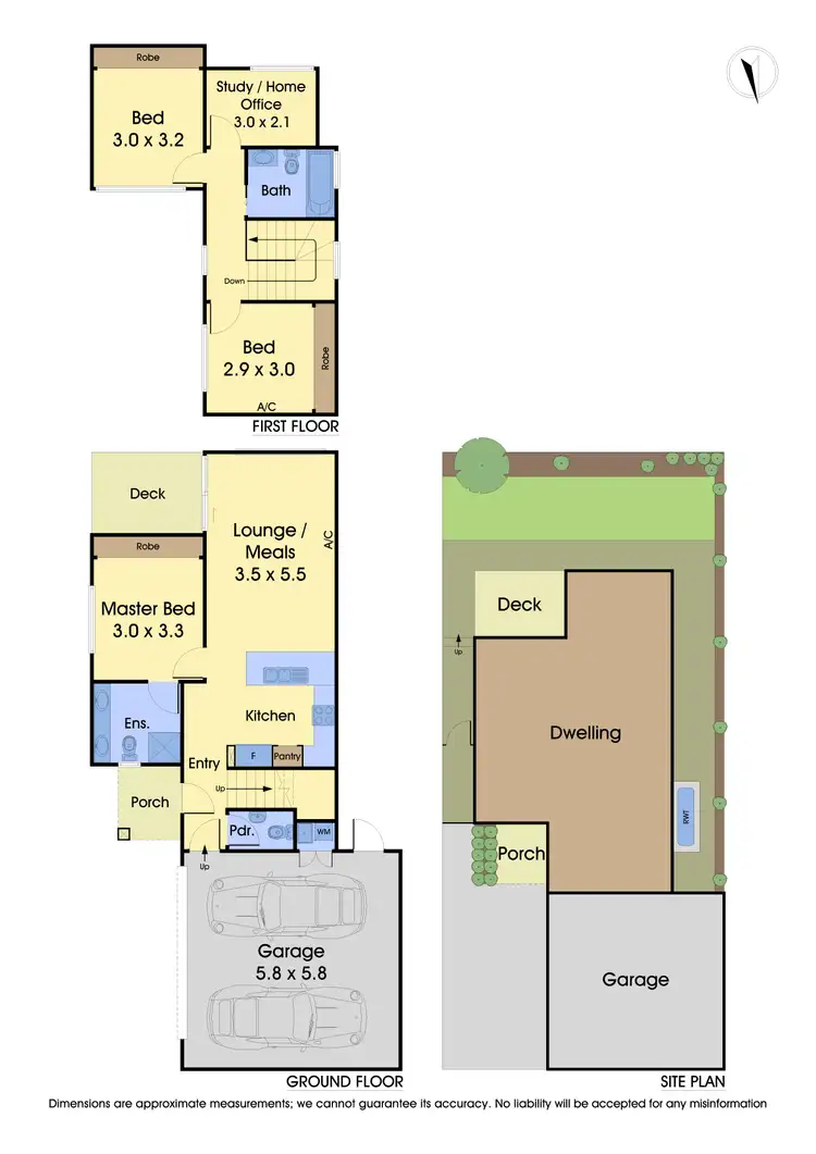 Floorplan of Homely townhouse listing, 3/17 Edward Street, Macleod VIC 3085