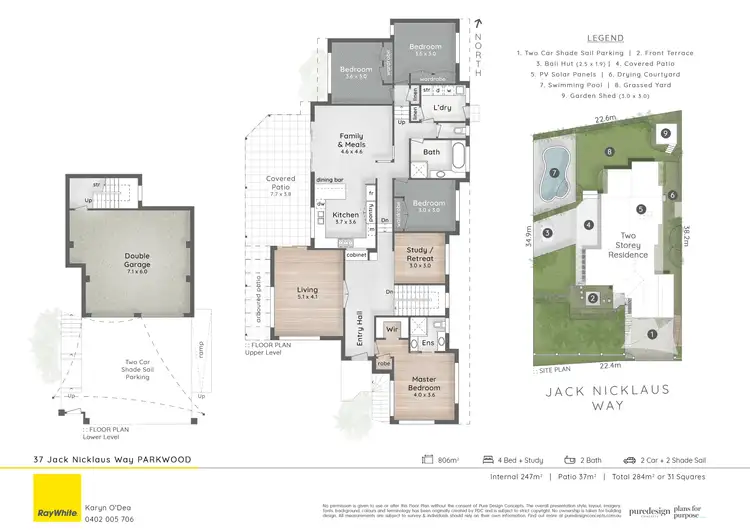 Floorplan of Homely house listing, 37 Jack Nicklaus Way, Parkwood QLD 4214