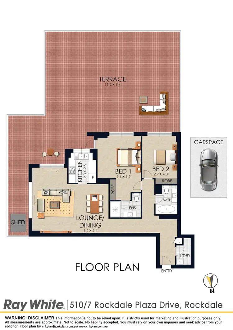 Floorplan of Homely apartment listing, 510/7 Rockdale Plaza Drive, Rockdale NSW 2216