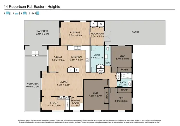 Floorplan of Homely house listing, 14 Robertson Road, Eastern Heights QLD 4305