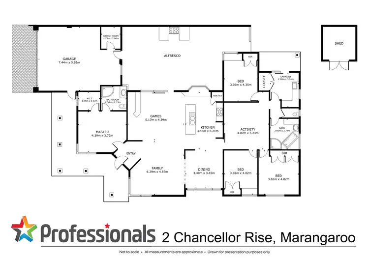 Floorplan of Homely house listing, 2 Chancellor Rise, Marangaroo WA 6064