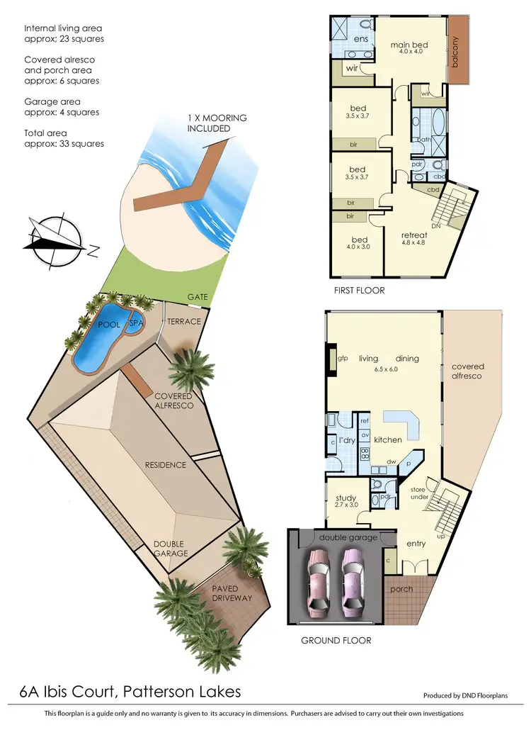 Floorplan of Homely house listing, 6A Ibis Court, Patterson Lakes VIC 3197