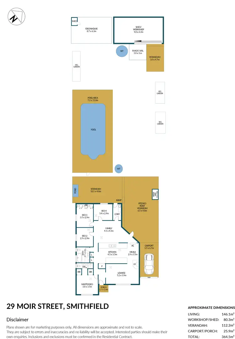 Floorplan of Homely house listing, 29 Moir Street, Smithfield SA 5114