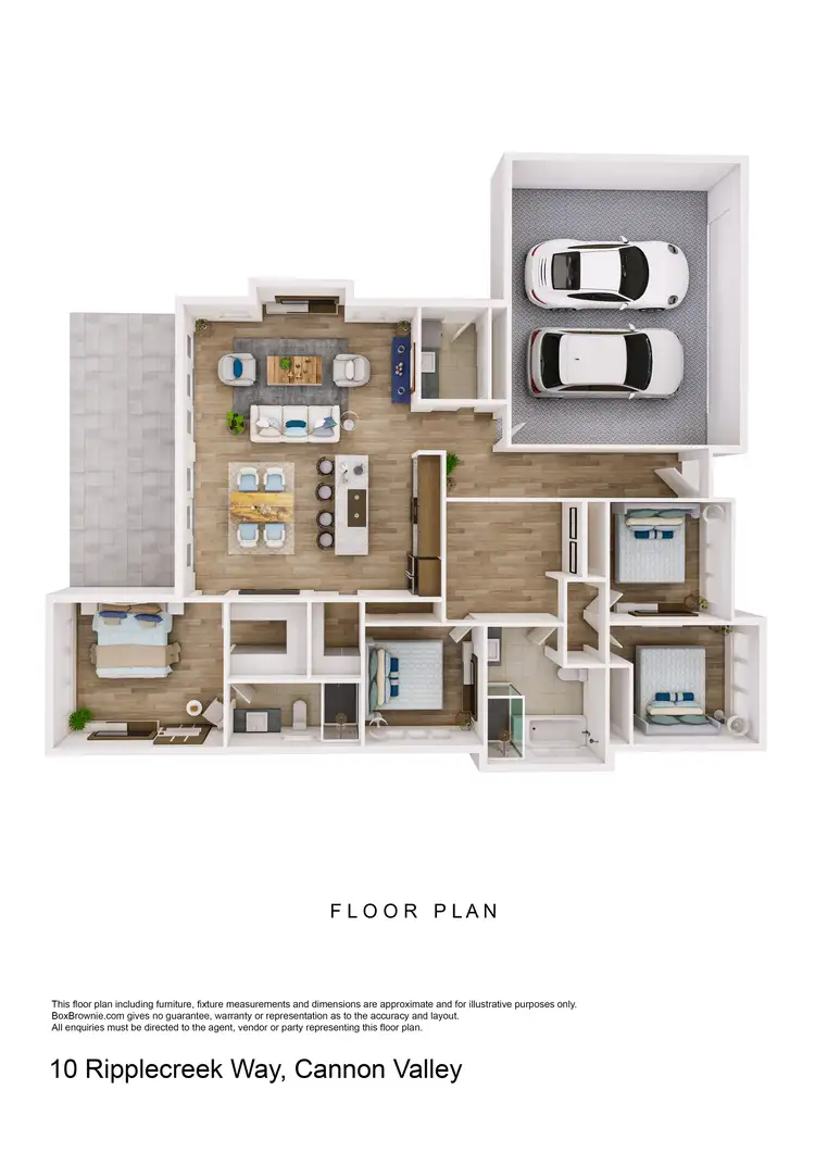 Floorplan of Homely house listing, 10 Ripplecreek Way, Cannon Valley QLD 4800