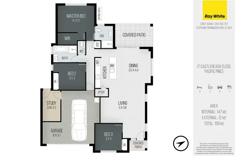 Floorplan of Homely house listing, 17 Castlereagh Close, Pacific Pines QLD 4211