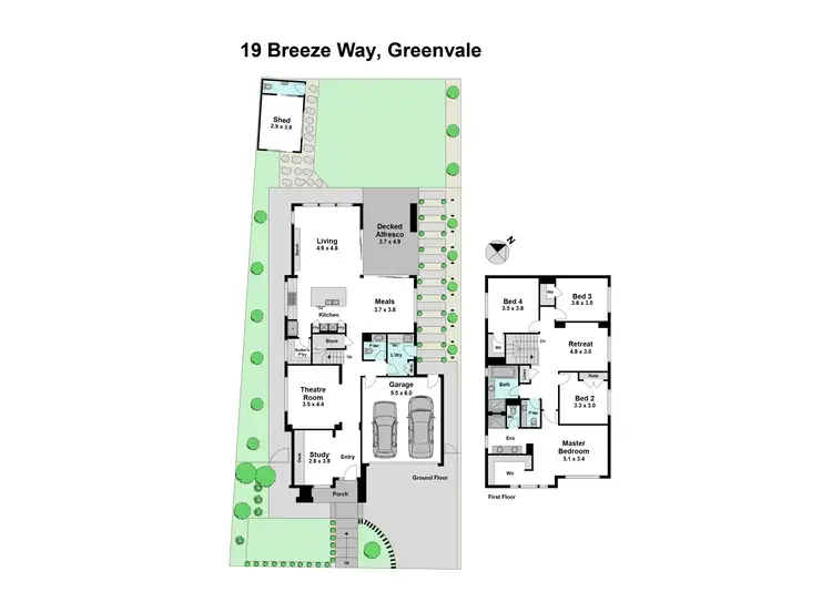 Floorplan of Homely house listing, 19 Breeze Way, Greenvale VIC 3059