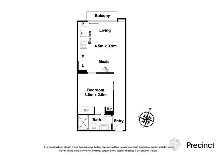 Floorplan of Homely apartment listing, 306/518 Swanston Street, Carlton VIC 3053