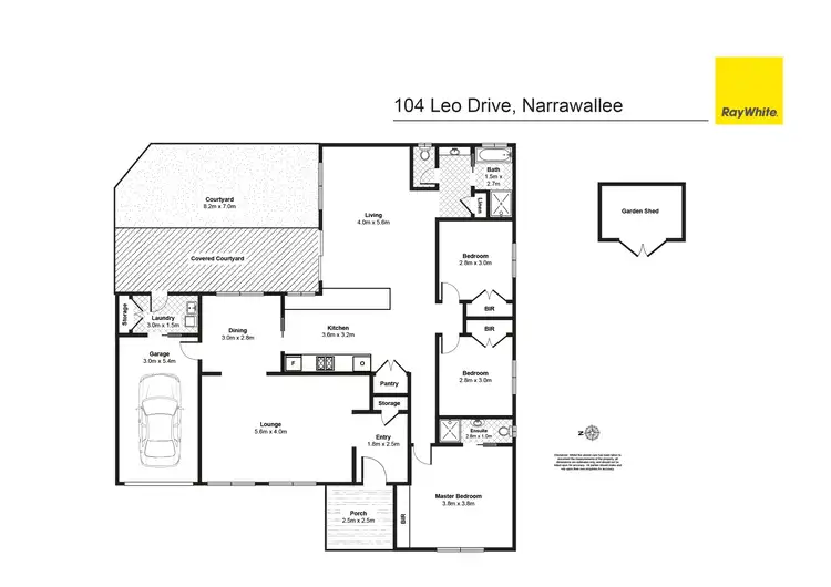 Floorplan of Homely house listing, 104 Leo Drive, Narrawallee NSW 2539