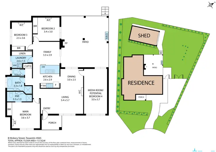 Floorplan of Homely house listing, 8 Hickory Place, Tewantin QLD 4565
