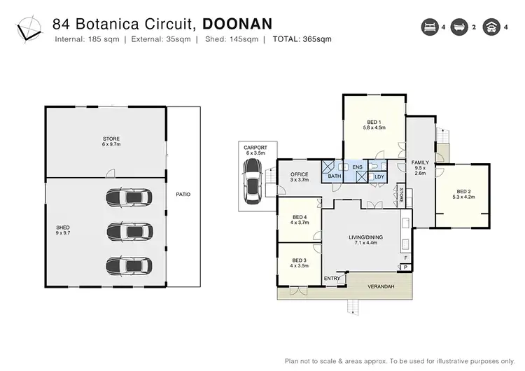 Floorplan of Homely house listing, 84 Botanica Circuit, Doonan QLD 4562