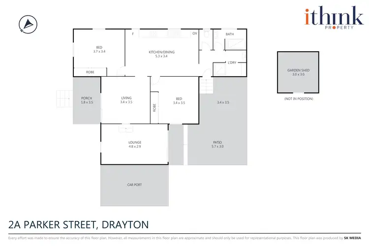 Floorplan of Homely house listing, 2A Parker Street, Drayton QLD 4350