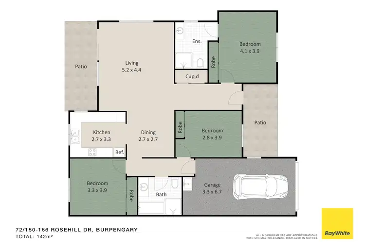 Floorplan of Homely townhouse listing, 72/150-166 Rosehill Drive, Burpengary QLD 4505