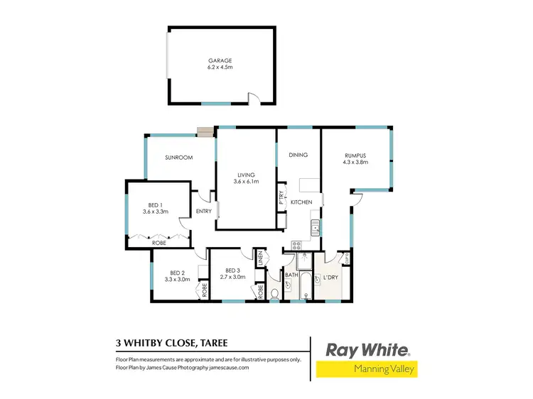 Floorplan of Homely house listing, 3 Whitby Close, Taree NSW 2430