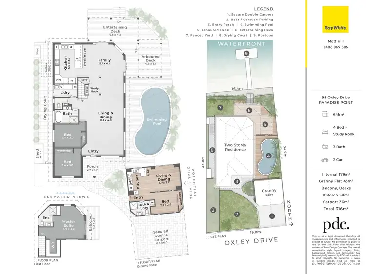 Floorplan of Homely house listing, 98 Oxley Drive, Paradise Point QLD 4216