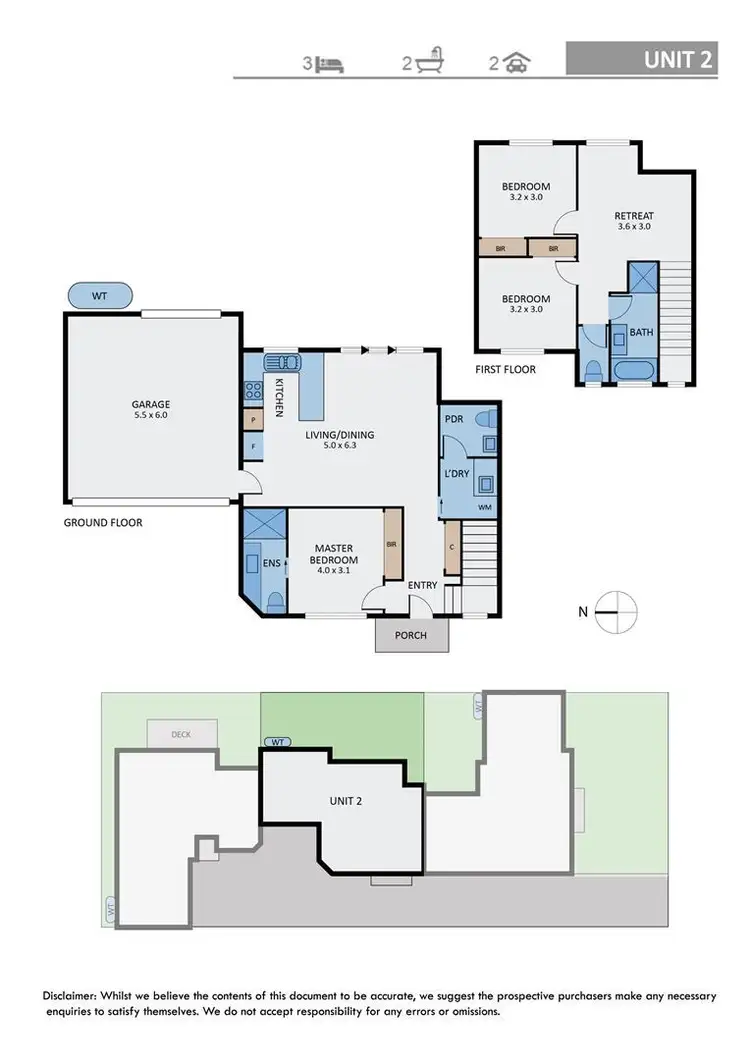 Floorplan of Homely townhouse listing, 2/31 Lakeview Avenue, Rowville VIC 3178