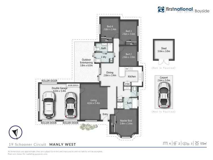 Floorplan of Homely house listing, 19 Schooner Circuit, Manly West QLD 4179