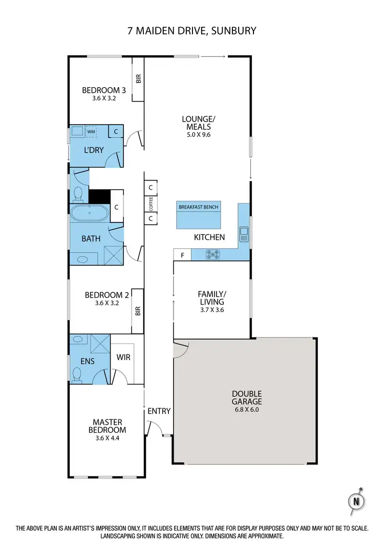 Floorplan of Homely house listing, 7 Maiden Drive, Sunbury VIC 3429