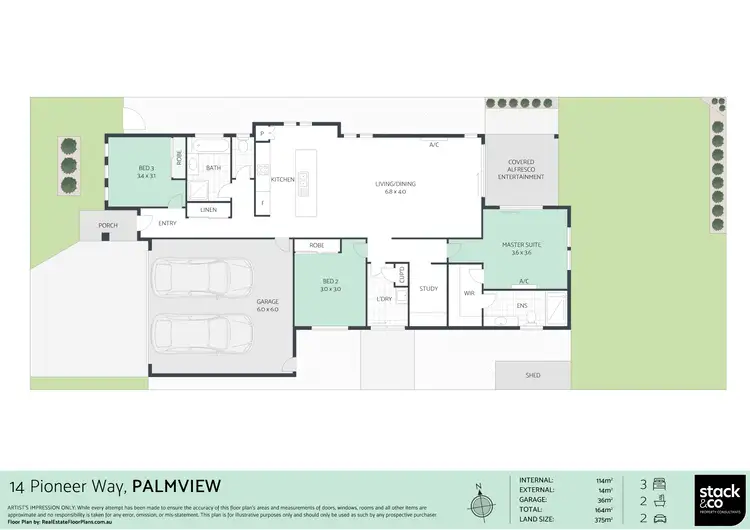 Floorplan of Homely house listing, 14 Pioneer Way, Palmview QLD 4553