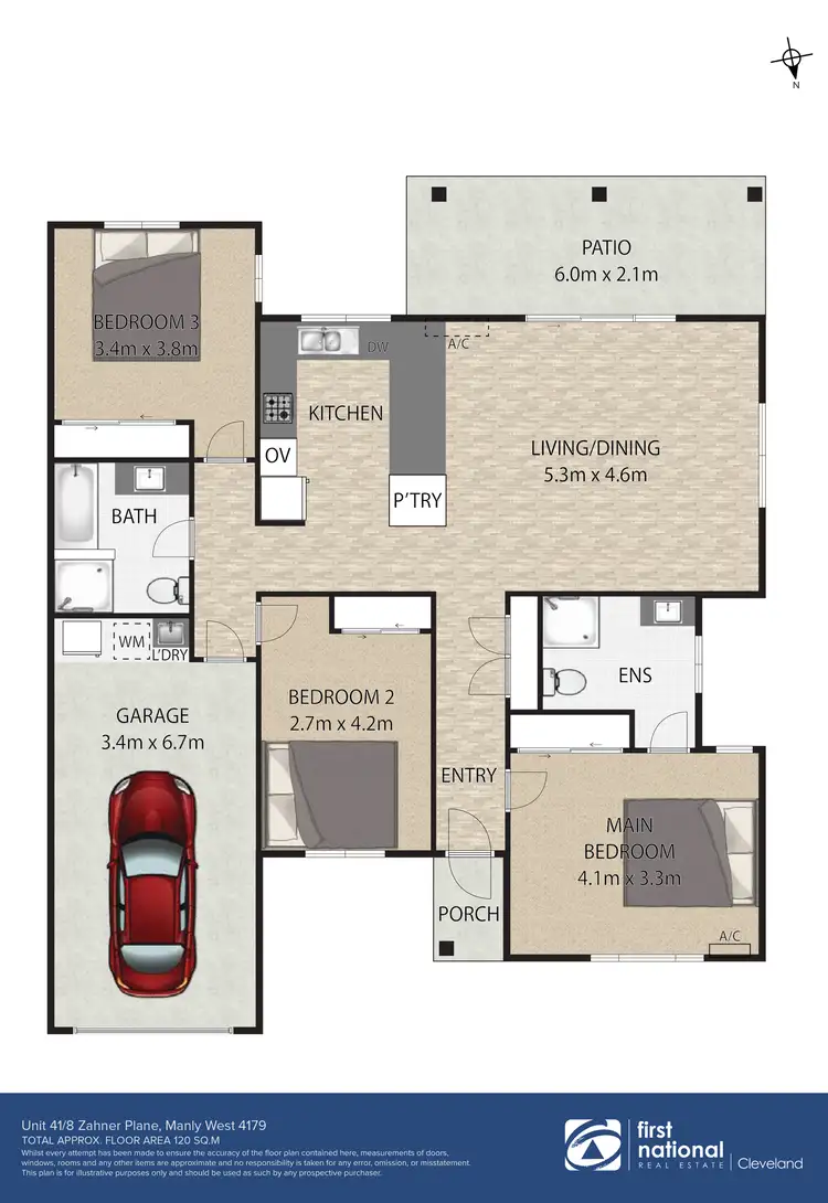 Floorplan of Homely house listing, 41/8 Zahner Place, Manly West QLD 4179