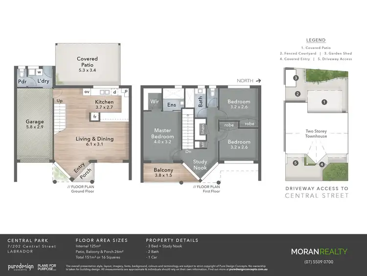 Floorplan of Homely townhouse listing, 7/202 Central Street, Labrador QLD 4215