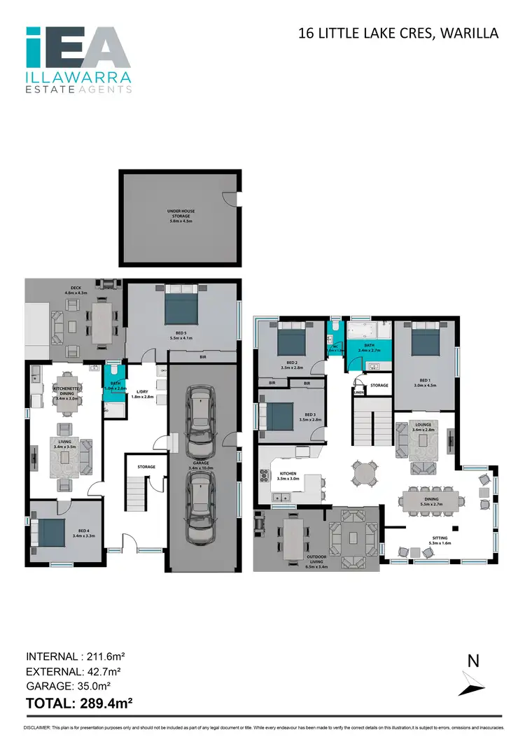 Floorplan of Homely house listing, 16 Little Lake Crescent, Warilla NSW 2528