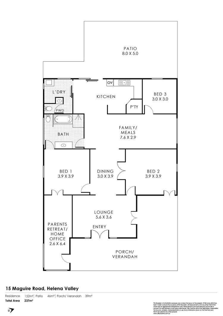 Floorplan of Homely house listing, 15 Maguire Road, Helena Valley WA 6056