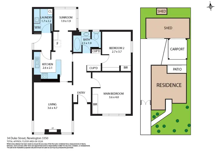 Floorplan of Homely house listing, 34 Duke Street, Newington VIC 3350