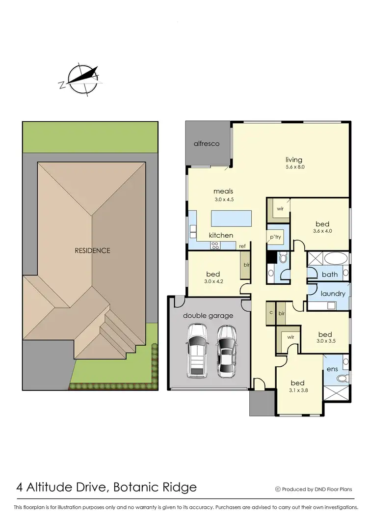 Floorplan of Homely house listing, 4 Altitude Drive, Botanic Ridge VIC 3977