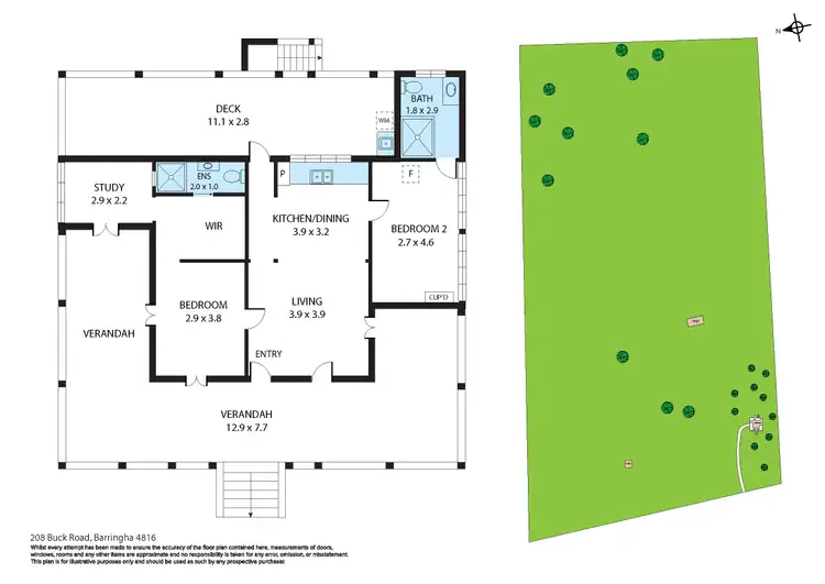 Floorplan of Homely house listing, 208 Buck Road, Barringha QLD 4816