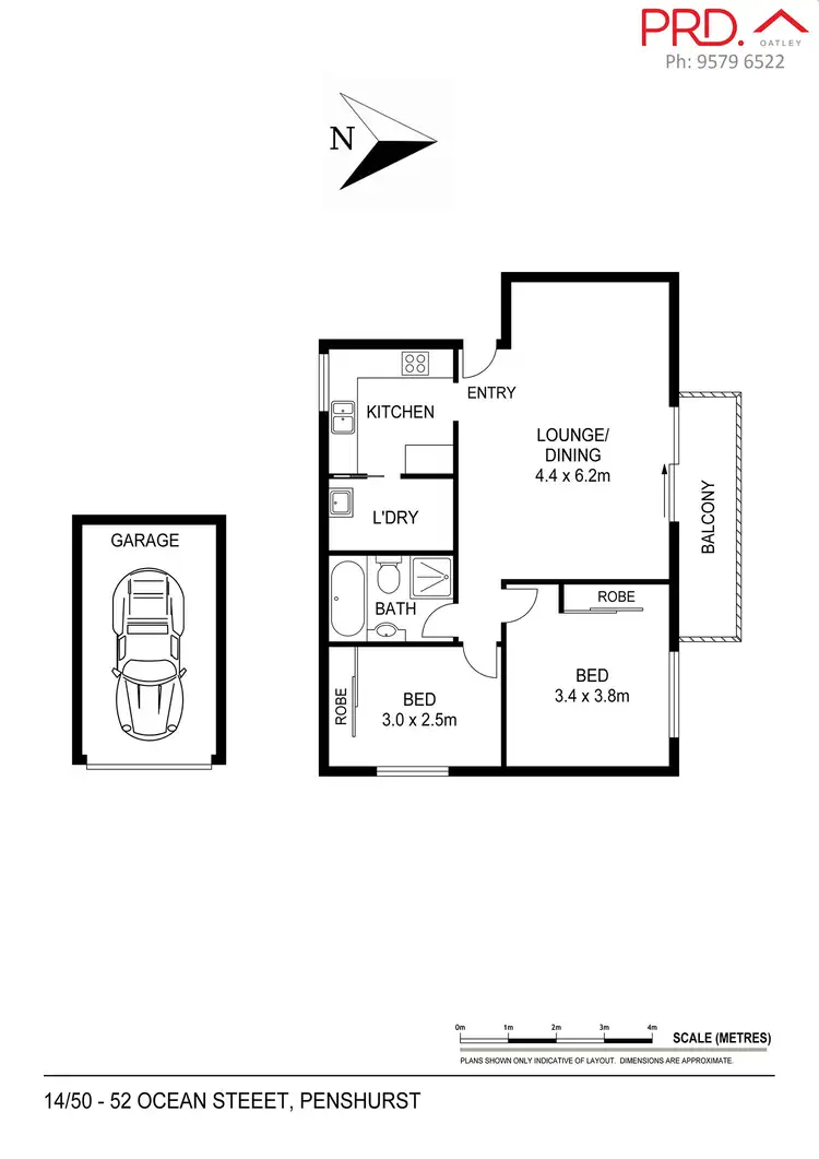 Floorplan of Homely unit listing, 14/50 Ocean Street, Penshurst NSW 2222