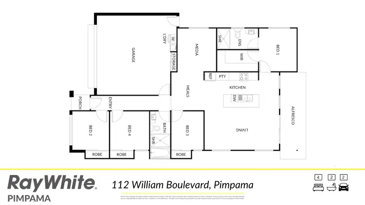 Floorplan of Homely house listing, 112 William Boulevard, Pimpama QLD 4209