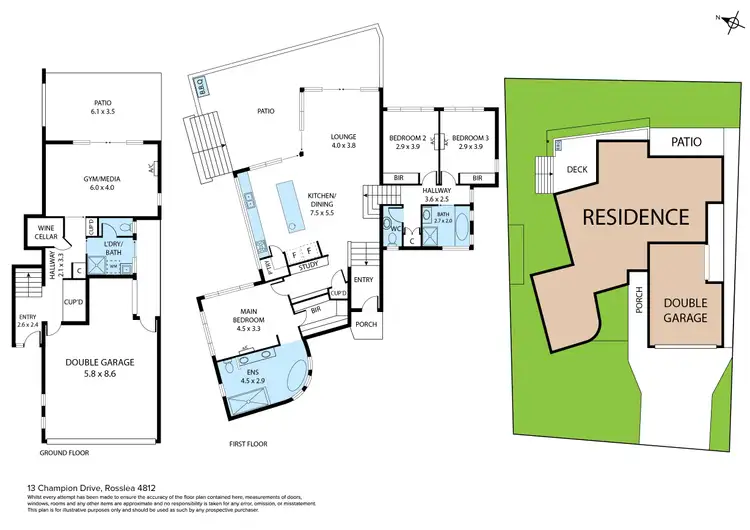 Floorplan of Homely house listing, 13 Champion Drive, Rosslea QLD 4812