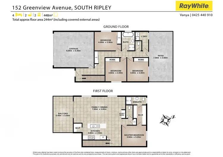 Floorplan of Homely house listing, 152 Greenview Avenue, South Ripley QLD 4306