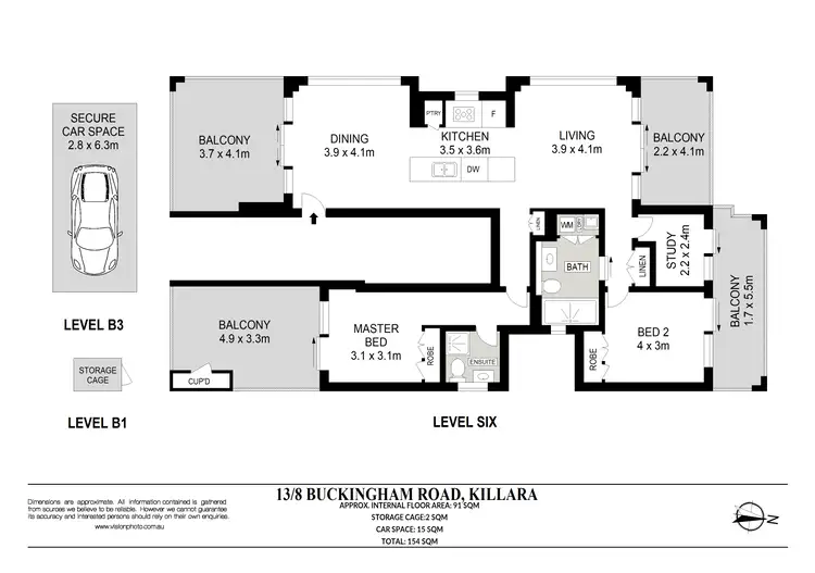 Floorplan of Homely unit listing, 13/8 Buckingham Road, Killara NSW 2071