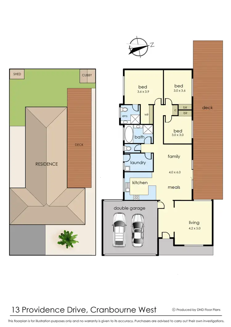 Floorplan of Homely house listing, 13 Providence Drive, Cranbourne West VIC 3977